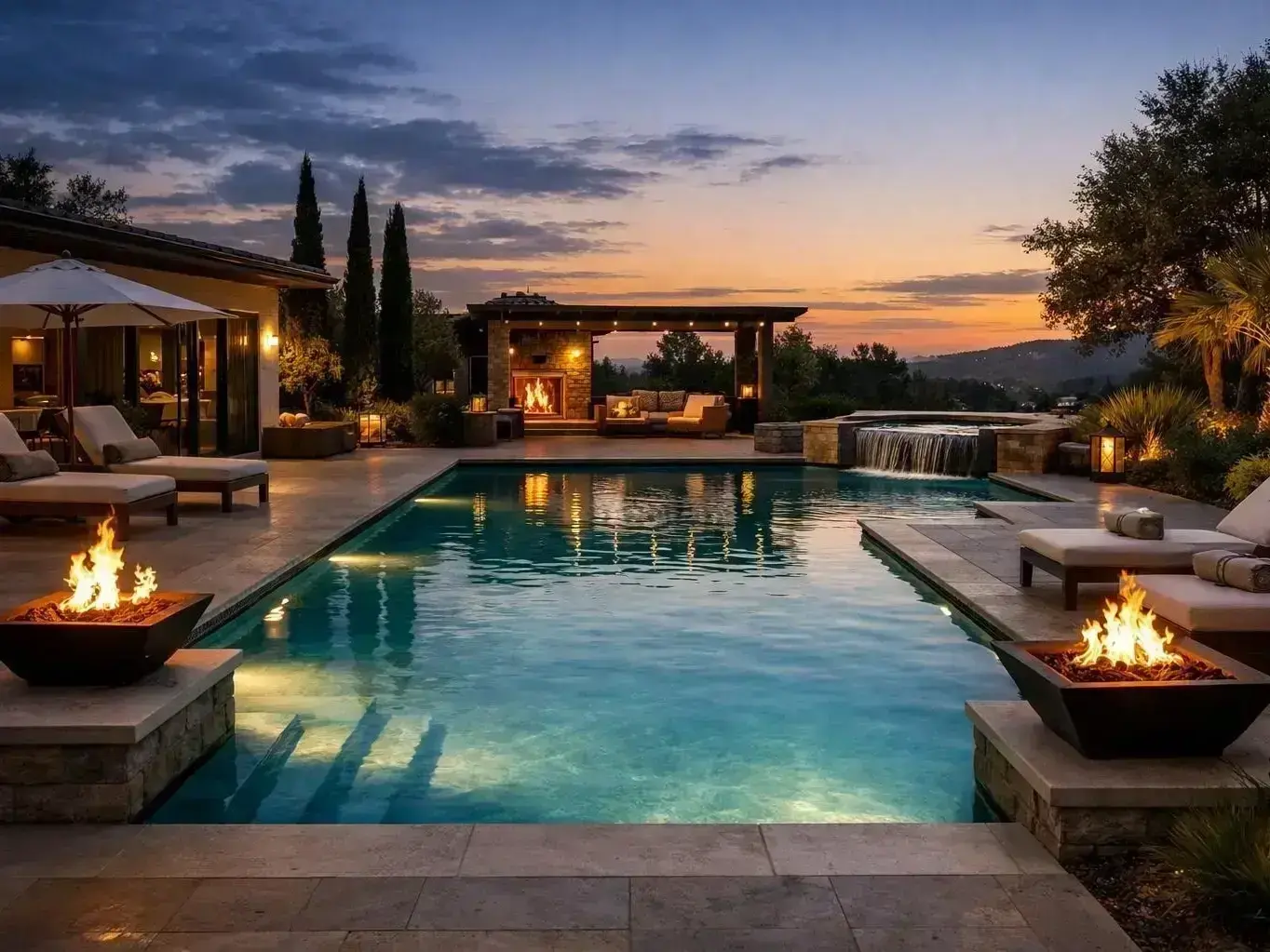 Pool winterization service for a family home in Skyview Ranch before Calgary freeze